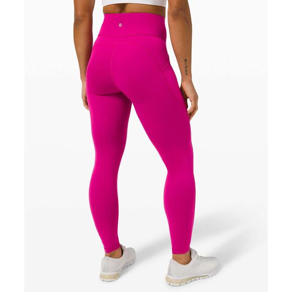 Lululemon Invigorate High-Rise Tight Leggings 28" Ripened Raspberry Pink 4 - Picture 4 of 9
